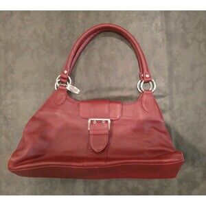 Sopheea Leather Hobo Bag Red Boho  Y2k Vintage